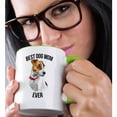 thumbnail image 2 of 3drose, Best Jack Russell Terrier Dog Mom Ever, 15oz Two-tone Green Mug, 2 of 6