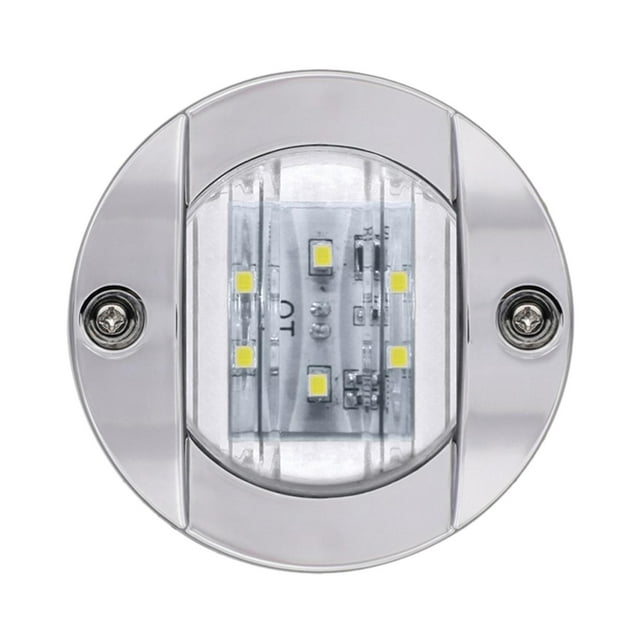 koolsoo Round 3 Inch Marine Boat LED Cabin Courtesy Light Transom Lights 6 LED Blue
