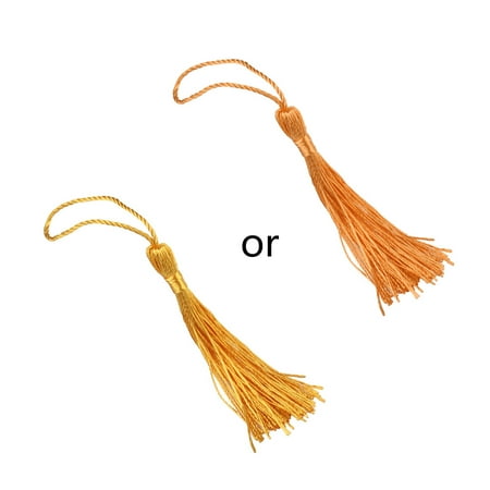 

Buddha Bead Counter Decoration Polyester Tassels with Hanging Ring Silk Sewing Bang Trim Decorative Key Tassels for Pendant