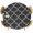 Black, variant on Elastic Fitted Round Tablecloth, Orange Morocco Waterproof Stretch Table Cover for 45"-54" Tables, Farmhouse Ethnic Geometric Grid Aesthetic Washable Outdoor Tablecloths for Patio, Picnic, Camping