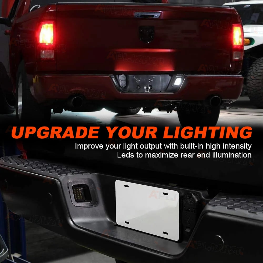 Fit DODGE RAM 2010-2018 1500 2500 3500 LED License Plate Light White Accessories