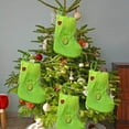 thumbnail image 4 of HomeDM 7" Green Mini Christmas Stocking 26 Letter Xmas Ornaments for Christmas Tree Decor Hanging Stockings for Mantels, Christmas Tree Family Holiday Decor, 4 of 5