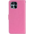 thumbnail image 6 of for iPhone 13 Pro Case with Credit Card Package,Glitter Bling Diamond PU Leather Wallet Phone Case with Wsrist String Flip Cover for iPhone 13 Pro Owl Pink, 6 of 14