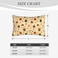 thumbnail image 4 of Rateoe Cute insects Pattern Pillow Covers with Invisible Zipper(Pillows are not Included) Standard Pillowcases-14"x20", 4 of 6