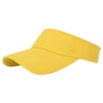 thumbnail image 2 of Sport Sun Visor Hat Lightweight Breathable Empty Top Cap, Adjustable Comfort Outdoor Headwear, Sweat-Wicking Casual Sun Hat for Running, Golf, Beach, Fitness Training and Outdoor Sports Yellow, 2 of 4