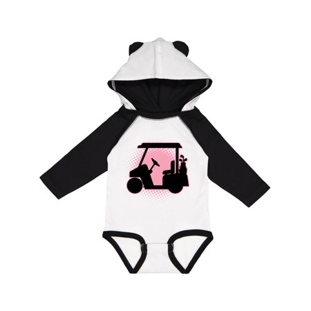 

Inktastic Golfing Girls Golf Cart Gift Baby Girl Long Sleeve Bodysuit