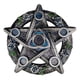 thumbnail image 1 of Base de bola de cristal pentagrama, soporte de exhibición de esfera, estatua, soporte de exhibición de piedra en bruto Plata B, 1 of 9