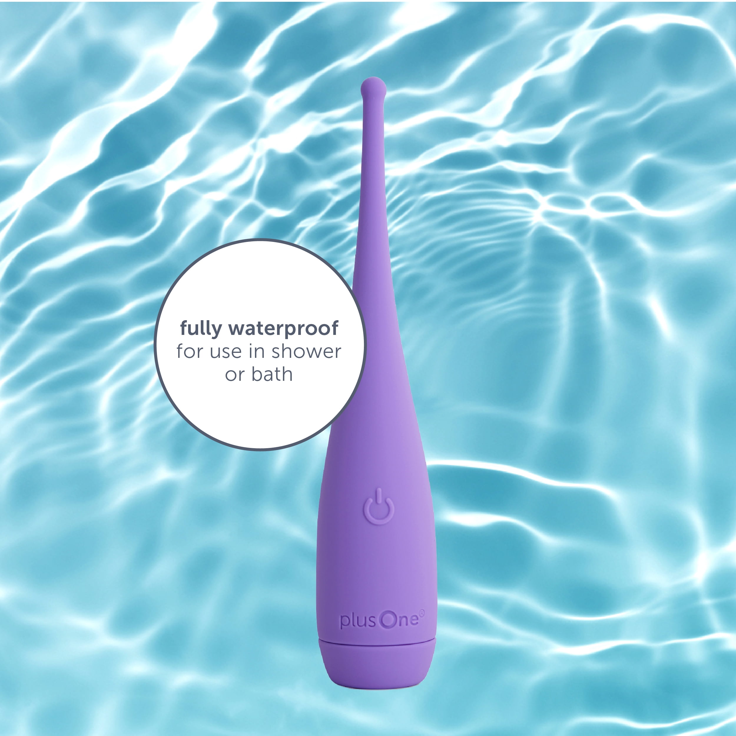 plusOne Pinpoint External Vibrator, 3 Different Tip Attachments, 10 Vibration Settings