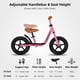 thumbnail image 4 of Bicicleta de equilibrio JOYSTAR Kids de 12 pulgadas para 3 a 5 años, rosa, 4 of 9