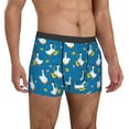 thumbnail image 5 of Men's Boxer Briefs, Cartoon Goose Soft Comfy Mens Underwear Boxer Briefs Breathable With Widen Waist, 5 of 7