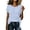Light Blue, variant on Shirts for Women Plus Size Striped T Shirts Casual Summer V Neck Clod Shoulder Short Sleeved Tops, S-3XL