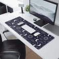 thumbnail image 2 of Long Mouse Pads for Desk,Dark Blue Sun Moon Cloud Pattern Desk Mats on Top Of Desks, Desk Mouse Pad Extra Large with 3mm Non-Slip Base and Stitched Edge for Gaming,Office,Work,Home 31.5"x11.8", 2 of 6