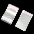 thumbnail image 4 of 100pc Transparent Plastic Bag Small Self Sealing Cellophane Sachet Pouch For Jewelry Display Packaging Business Organizer Supply 8x15cm, 4 of 6