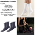 thumbnail image 4 of Vinco 60-Pack Men's Premium Cushion Cotton Athletic Crew Socks-Breathable Sports Socks for Men (Black, Socks Size 10-13, Shoe Size 7-12), 4 of 4