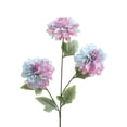 thumbnail image 2 of MMJ Artificial Flowers 3 Heads Large Dahlia Silk Bloom Faux Peony Stem for Home Dining Table Wedding Hotel Decor 25.19in, 2 of 6