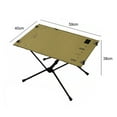 thumbnail image 2 of Outdoor Folding Table Lightweight Camping Table Travel Barbecue Table Sport Supplies (Khaki), 2 of 9