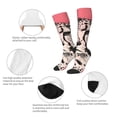 thumbnail image 3 of Naloa Pink Cheetah Art Knee Socks, High Socks Long Stretchy Sock Women Knee High Stocking, Long Socks for Women, 3 of 6