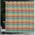 thumbnail image 4 of Ambesonne Geometric Shower Curtain, Triangles like Mountains, 69"Wx75"L, Multicolor, 4 of 5