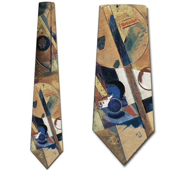Art Ties Mens Kurt Schwitters Collage Necktie by Three Rooker