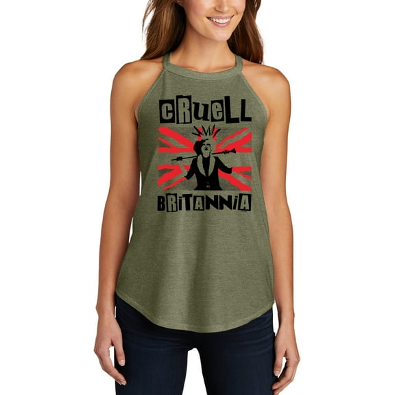 Cruell Britannia - Juniors High Neck Tank Top