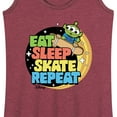 thumbnail image 3 of Disney - Toy Story - Eat Sleep Skate Repete - Women's Racerback Tank Top, 3 of 5