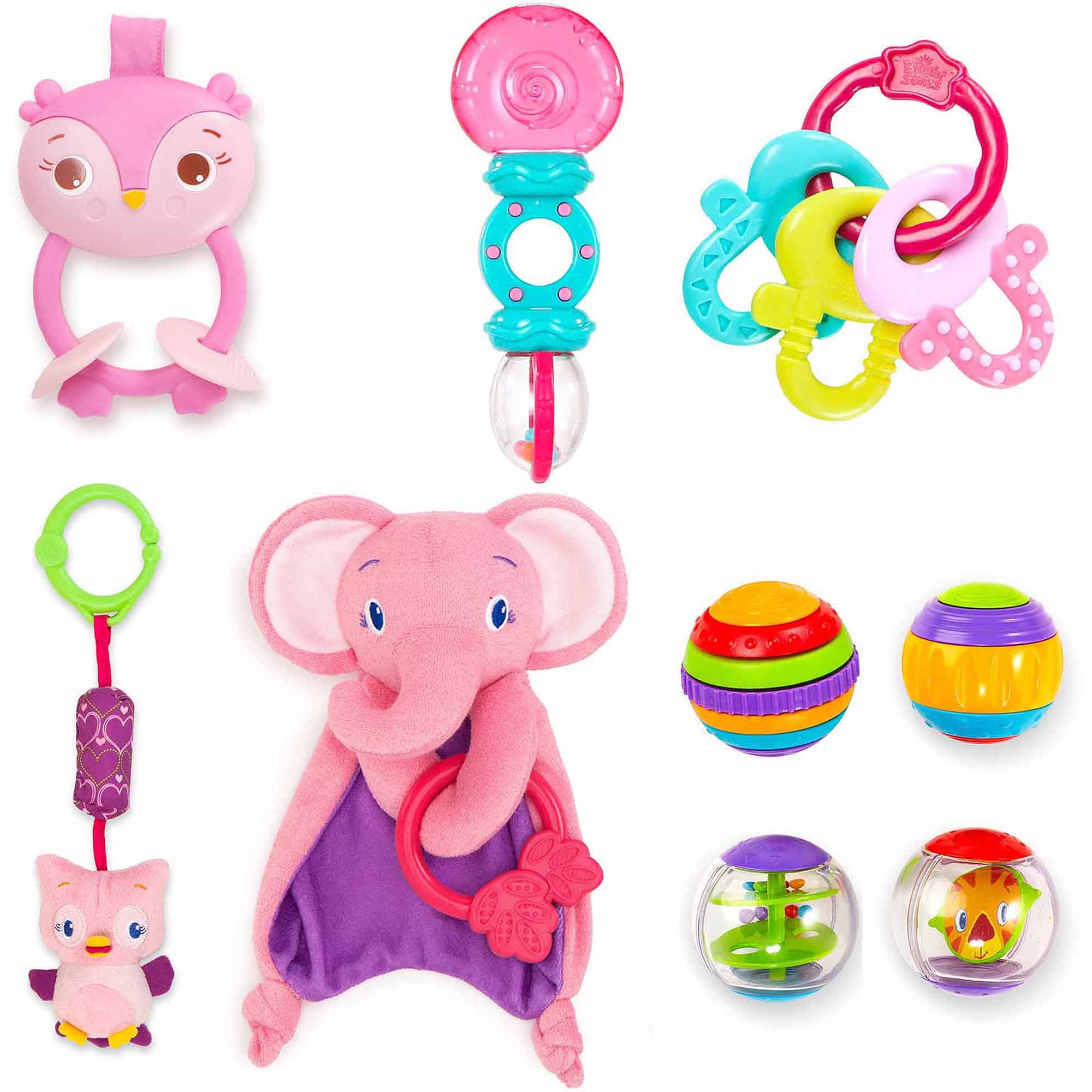 Bright Starts Pink Giggles Gift Set