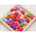 thumbnail image 5 of U8MO 200 Fluo Neon Beads Acrylic Round Beads 8mm(0.32") Rubber Tone Color Choice-Pink, 5 of 7