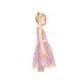 thumbnail image 2 of Girls Dress Multicolor Rainbow Polka Dot Retro Purple Tulle Party Gown 10 Years, 2 of 8