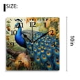 thumbnail image 2 of 10 Inch Wall Clock Battery Operated Silent Clock Decorative for Office, Kitchen, Outdoor, Living RoomPeacock Animal Design, 2 of 4