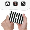 thumbnail image 6 of Kll Black And White Stripes Wall Plate,Gloss Finish,Standard Size 1 - 5" X 3", Polycarbonate Thermoplastic,Electric Receptacle Plug Covers, 6 of 8
