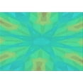 thumbnail image 1 of Ahgly Company Indoor Rectangle Patterned Lime Mint Green Area Rugs, 7' x 10', 1 of 6