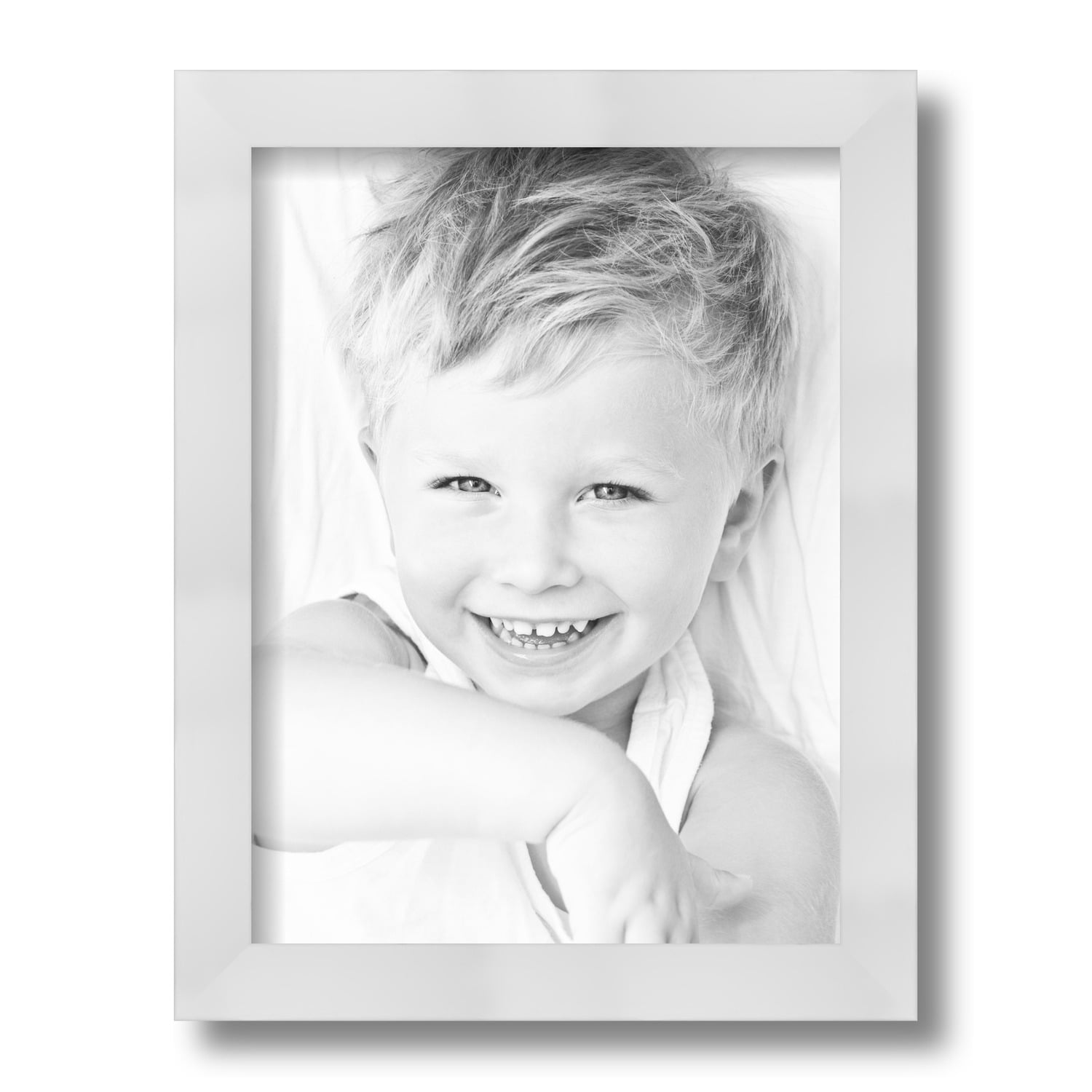 ArtToFrames 9x12 Inch Satin White Picture Frame, This White Wood Poster
