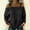 A1_Black, variant on Denim Cold Shoulder Buckle Strap Long Sleeve Jean Blouse Womens Denim Tops And Blouses Vintage Wash Denim Top Off The Shoulder Blouse Off The Shoulder Denim Cold Shoulder Top Blue L