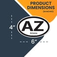thumbnail image 2 of Magnet Me Up AZ Arizona US State Oval Magnet Decal, 4x6 In, Vinyl Automotive Magnet, 2 of 7