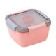 thumbnail image 1 of Fiambrera Hermética Contenedor Para Bento Con Recipiente Para Aderezos Caja De 3 Compartimentos Para Llevar Y Aperitivos Fiambrera Calentable En Microondas Para El Colegio / El Trabajo / El Picnic, 1 of 4