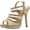 Nude, variant on De Blossom Womens Yael-88 Dressy Party Heels Sandals