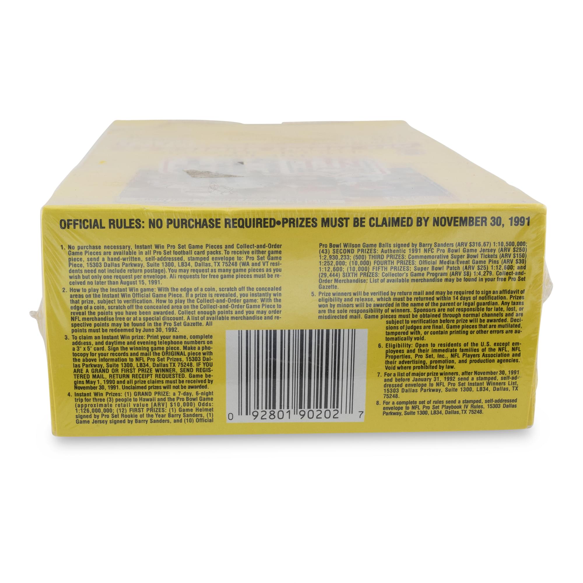 NFL Leaf 1990 Pro Set Football Series 2 Trading Card WAX Box (36 Packs)
