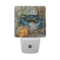 thumbnail image 3 of WOBOGO Blue Crab LED Night Light 2 Pcs Set 0.5 Watt Wall Plug in Dusk to Dawn Automatic Switch Soft White Light, 3 of 7