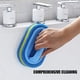 thumbnail image 4 of Cepillo de limpieza Cepillo de esponja Cepillo de limpieza multifuncional Baño Cocina Tina Inodoro Cepillo de limpieza para fregar bañeras Alfombras 14 * 9 * 7 cm, 4 of 5