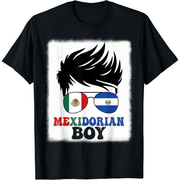 Half Mexican And Salvadorian Mexico El Salvador Boys Kids T-Shirt