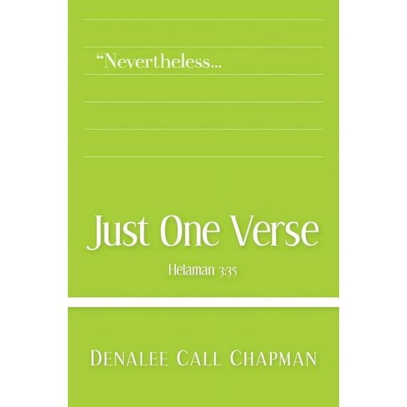 Just One Verse : Mosiah 3:35 (Paperback)
