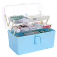 thumbnail image 5 of Blue Medium-Sized Multi-Layer Emergency Medicine Storage Case - Large Capacity Medical Organizer Box for Home, Office & Travel, Durable Plastic First Aid Kit with Efficient Tiered Design for, 5 of 5