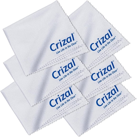 Eyeglass Cleaning Cloths – 6 Pack Premium Microfiber – Safest Cloth for AR Lenses – #1 Doctor Recommended for Eyeglasses, Screens & Cameras