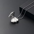 thumbnail image 2 of Customized Photo Urn Necklace Glass Cremation Jewelry Necklace for Ashes Heart Memorial Lockets Urn Ashes Keepsake, 2 of 7