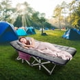 thumbnail image 7 of NAIZEA XL 2 Packs Folding Camping Cots with 2 Sided Mattress & Carry Bag, 75"*28" Sleeping Cot, Foldable Guest Beds Cot, Supports up to 880 lbs, 7 of 7