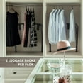 thumbnail image 5 of Bartnelli Folding Luggage Rack & Metal Suitcase Stand with Nylon Strap, Black 2-Pack, 5 of 7