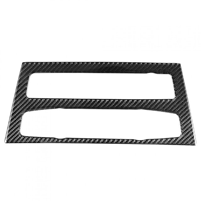 Akozon Air Conditioning Panel Trim, Carbon Fiber Air Conditioning Panel Frame CD Panel Cover Trim For F25 X3 2011-2017 For F26 X4 2014-2017