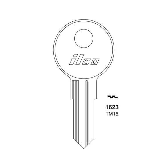 ILCO Fits for 1623 Trimark Commercial Key Blank - TM15 - TRM-14D (10 Pack)