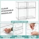 thumbnail image 5 of Sorbus Juego de 4 Contenedores Organizadores de Almacenamiento Apilables de Acrílico para Baño, Maquillaje y Más con Cajones Extraíbles, Transparentes, 5 of 6