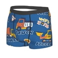 thumbnail image 2 of Balery Construction Vehicles Men's Boxer Briefs, Soft and Breathable Cotton Underwear with nylon Waistband-Small, 2 of 9